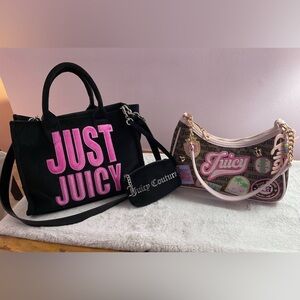 Juicy Couture Just Juicy UK exclusive tote and a shoulder bag